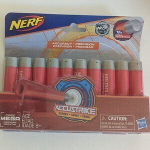 NWT Nerf 10X Mega Accustrike N-Strike Foam Gun Darts Series Age 8+  Refill Pack